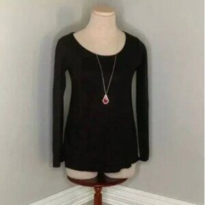 Eileen Fisher Scoop Neck Long Sleeve Top Size Petite